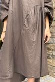 Made in Italy Purdy Pure Cotton Smock Dress Dark Chocolate